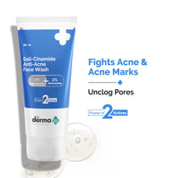The Derma Co Sali-Cinamide Anti-Acne Face Wash with 2%
Salicylic Acid & 2% Niacinamide | 80ml