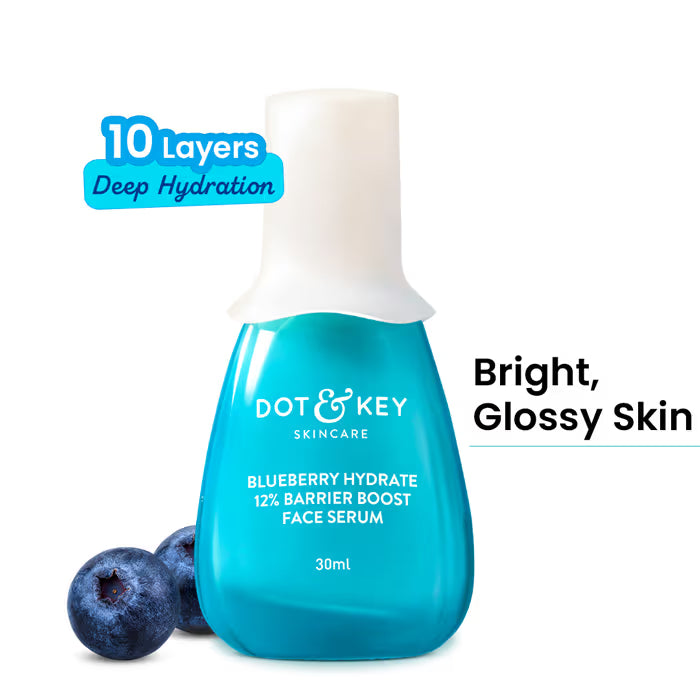 Dot & Key Blueberry Hydrate 12% Barrier Boost Serum, With 7 Ceramides, Heals Dry, Damaged Skin (30ml)