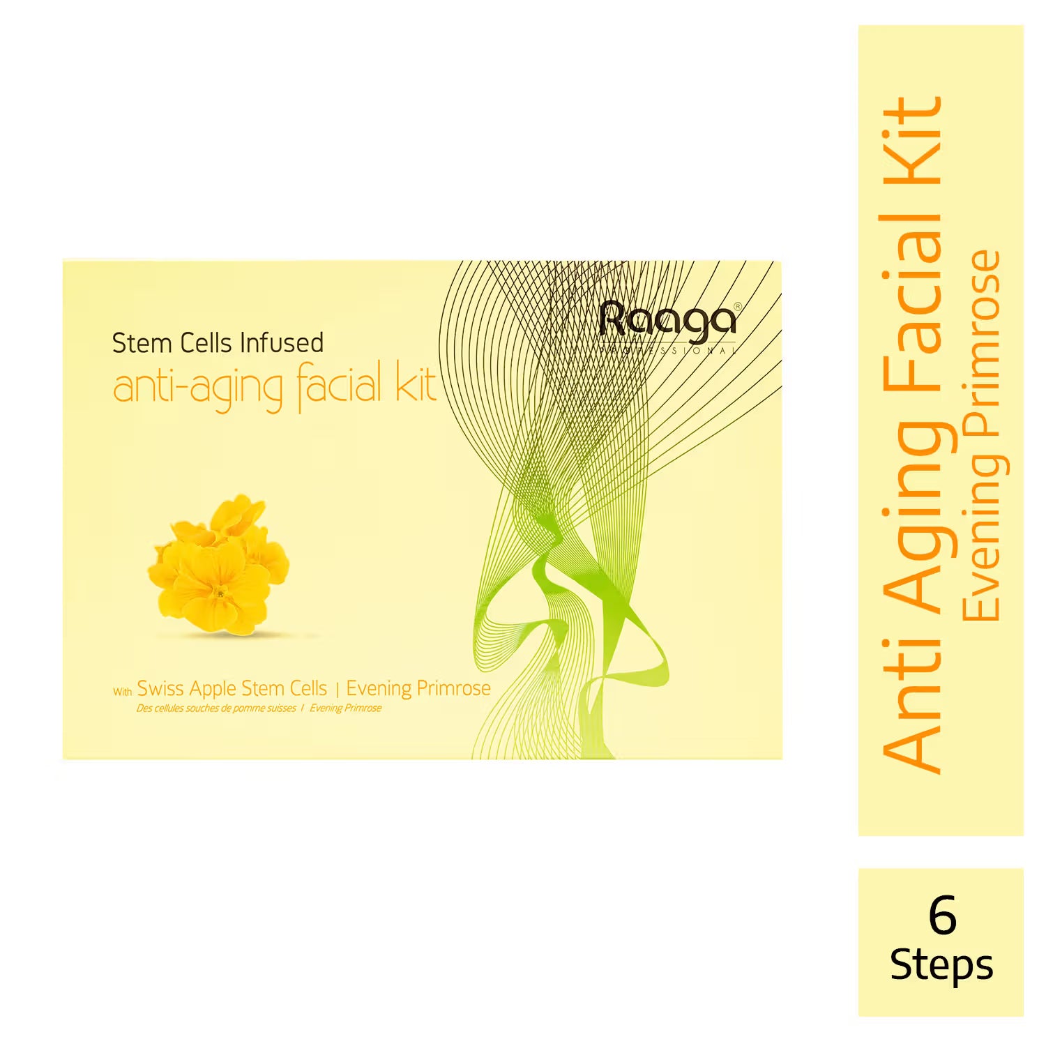 Raaga Professional Stemcells Infused Anti Aging Facial Kit with Swiss Apple & Primrose (51gm+10ml)