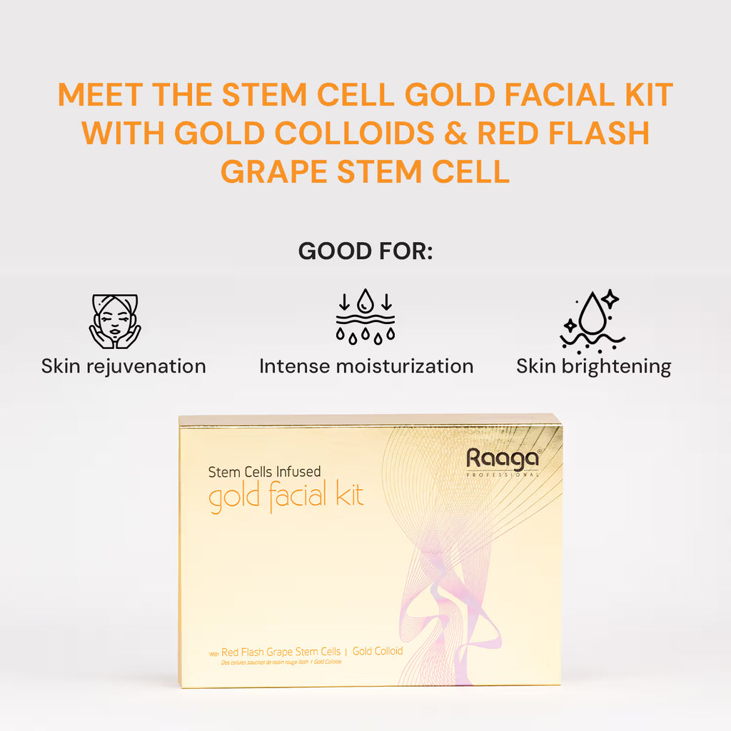 Raaga Professional Stem Cell Inf Gold Facial Kit (51gm+10ml)