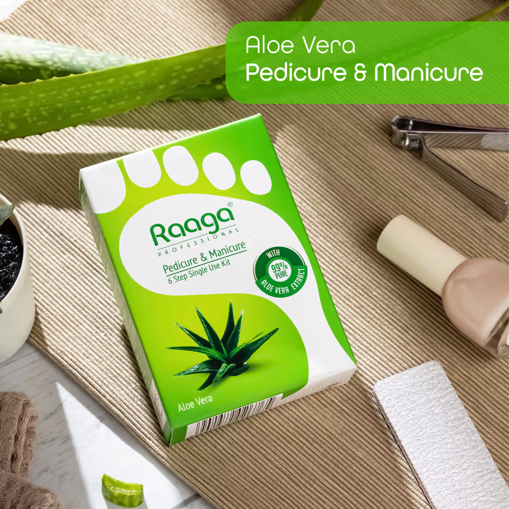 Raaga Professional Manicure & Pedicure, Aloe vera (63g)