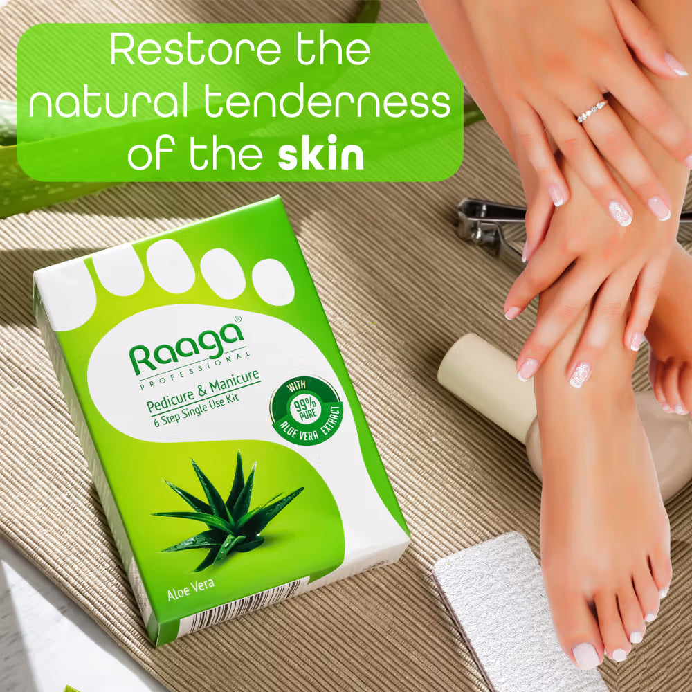 Raaga Professional Manicure & Pedicure, Aloe vera (63g)