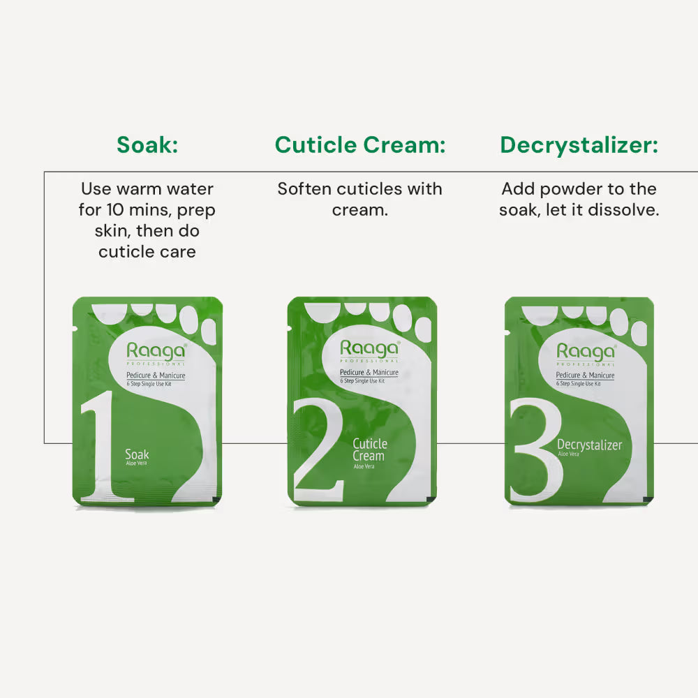 Raaga Professional Manicure & Pedicure, Aloe vera (63g)