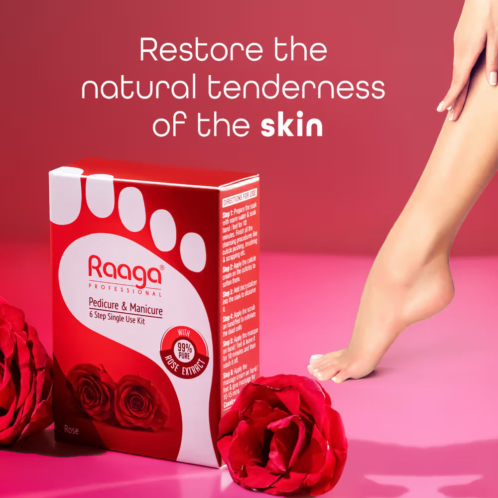 Raaga Professional Manicure & Pedicure, Rose (63gm)