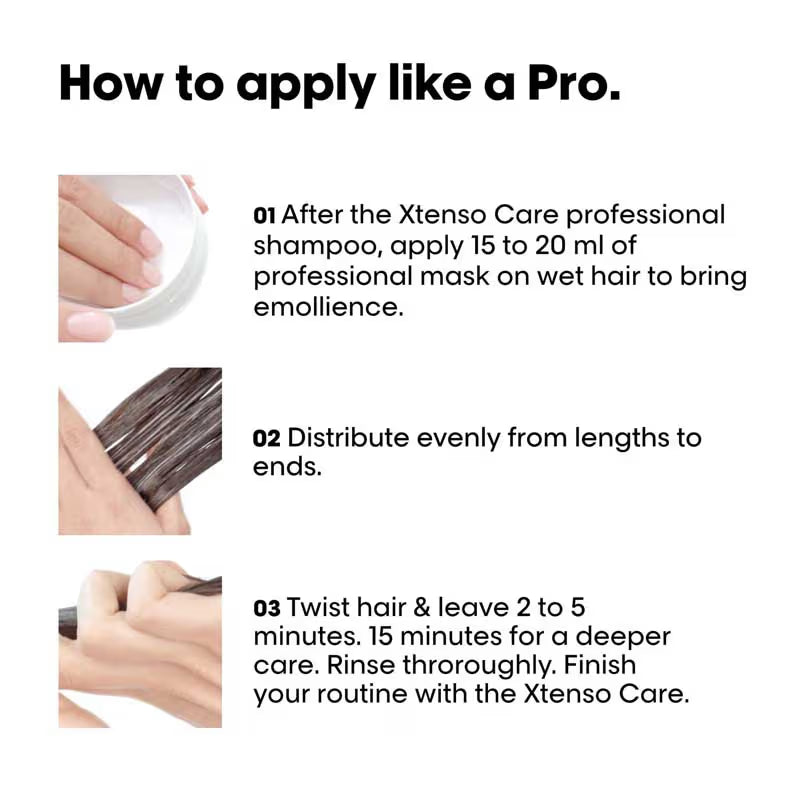 L'Oreal Professionnel Xtenso Care Sulfate-Free Masque For Frizz-Free, Shiny & Manageable Hair (196gm)