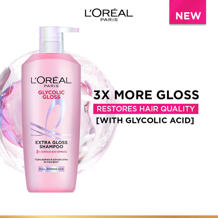 L'Oreal Paris Glycolic Gloss Shine Boosting Shampoo (1 Litre)