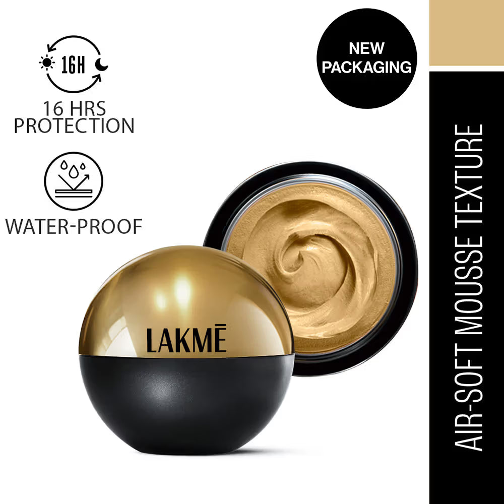 Lakme Xtraodin Airy Mattereal Mousse Foundation With SPF8, Waterproof, Lasts 16 Hr