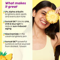 Plix Pineapple De-pigmentation Regime Facewash, Serum, Moisturizer & Sunscreen (230g)