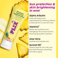Plix Pineapple De-pigmentation Regime Facewash, Serum, Moisturizer & Sunscreen (230g)