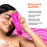 Foxtale Oil and Acne Control Face Wash – Fights Acne, Calms Skin, No Dryness (100ml)