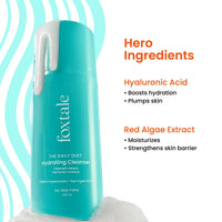 Foxtale Hydrating Cleanser And Make-Up Remover, With Hyaluronic Acid (100ml)