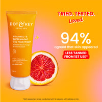 Dot & Key Vitamin C+E Super Bright Gel Face Wash, Sicilian Blood Orange & Niacinamide (175ml)