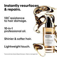 L'Oreal Professionnel Absolut Repair Shampoo, Hair Mask & Hair Serum Combo For Damaged Hair